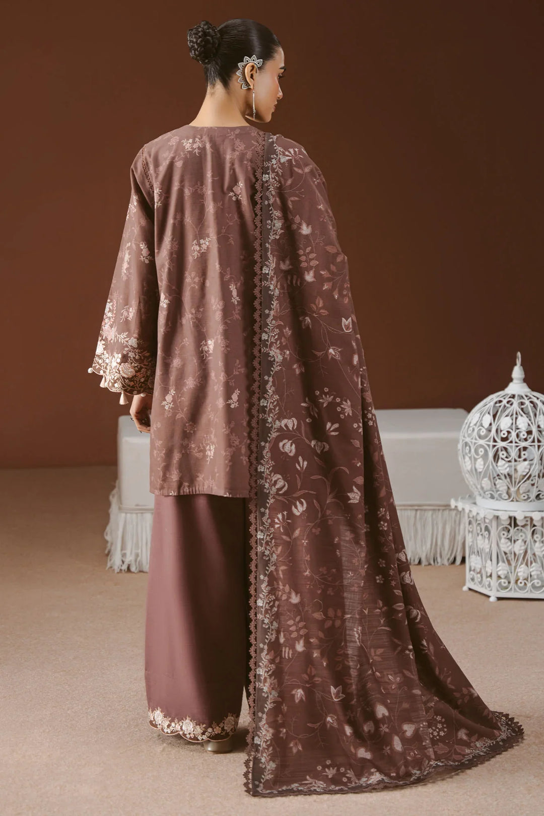 Cross Stitch Unstitched Printed Khaddar 3 Piece Suit CS26UW Shadow Tale - Winter Collection