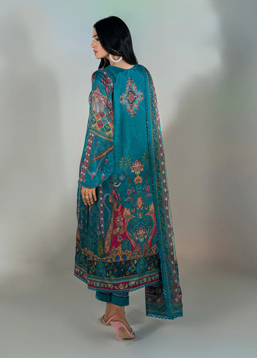 Monarque en Silk by Sahane Hand work Silk 3 Piece Suit CT-37006-Monroe - Festive Collection