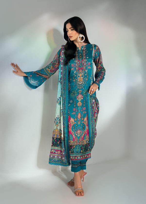 Monarque en Silk by Sahane RTW Hand work Silk 3 Piece Suit CT37006 Monroe Festive Collection