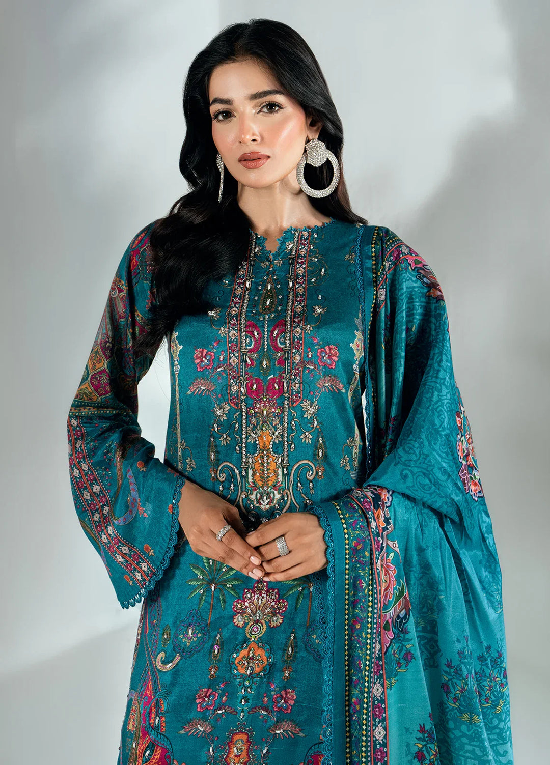 Monarque en Silk by Sahane Hand work Silk 3 Piece Suit CT-37006-Monroe - Festive Collection