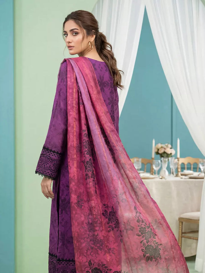 Salitex Women Unstitched Embroidered Lawn 3 Piece Suit SUNS8FS204 - Casual Collection