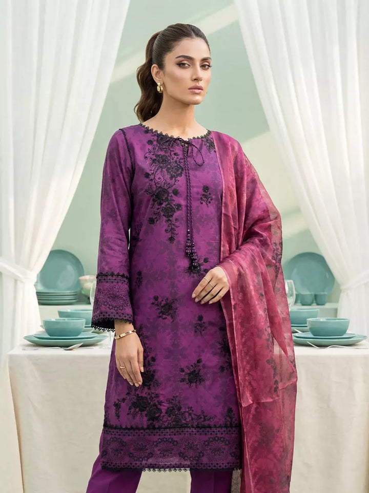 Salitex Women Unstitched Embroidered Lawn 3 Piece Suit SUNS8FS204 - Casual Collection