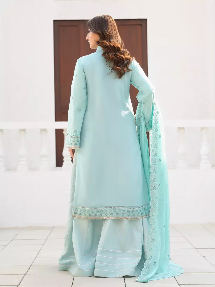 Salitex Unstitched Embroidered Chiffon 3 Piece Suit SUNW7CH108 - Festive Collection