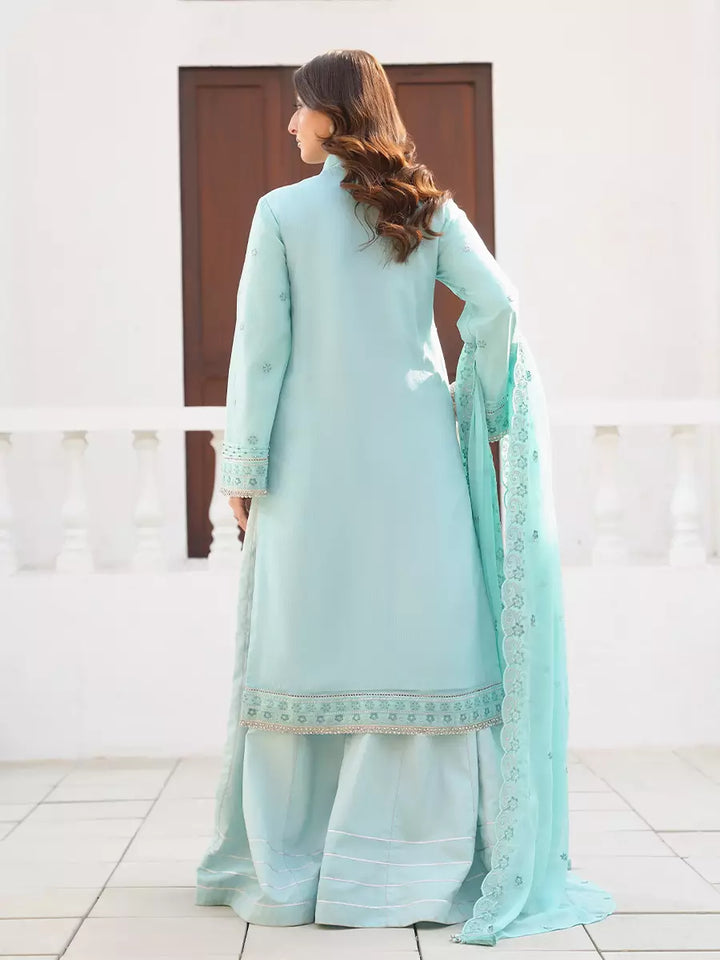 Salitex Unstitched Embroidered Chiffon 3 Piece Suit SUNW7CH108 - Festive Collection