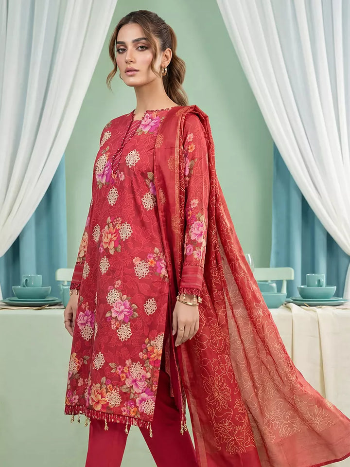 Salitex Women Unstitched Embroidered Lawn 3 Piece Suit SUNS8FS203 - Casual Collection