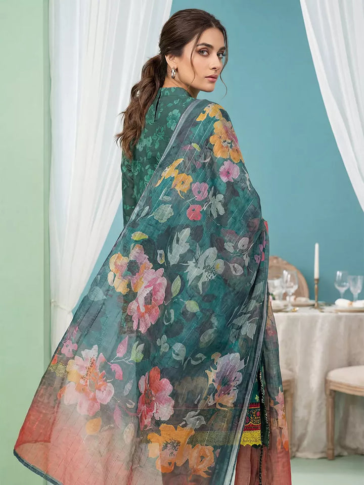 Salitex Women Unstitched Embroidered Lawn 3 Piece Suit SUNS8FS202 - Casual Collection