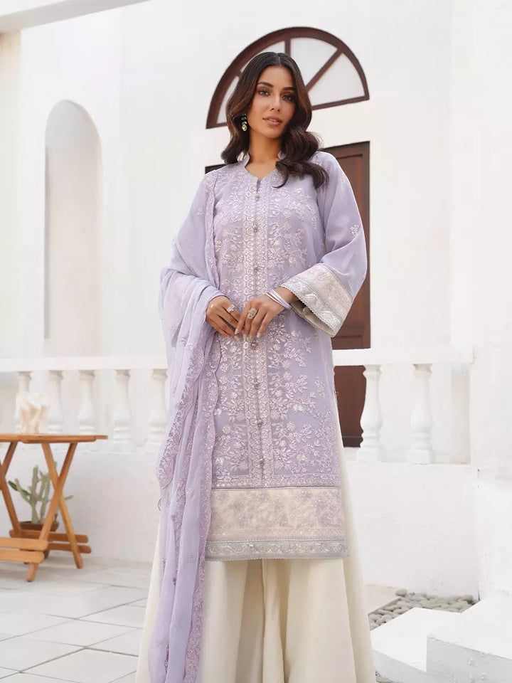 Salitex Unstitched Embroidered Chiffon 3 Piece Suit SUNW7CH102 - Festive Collection