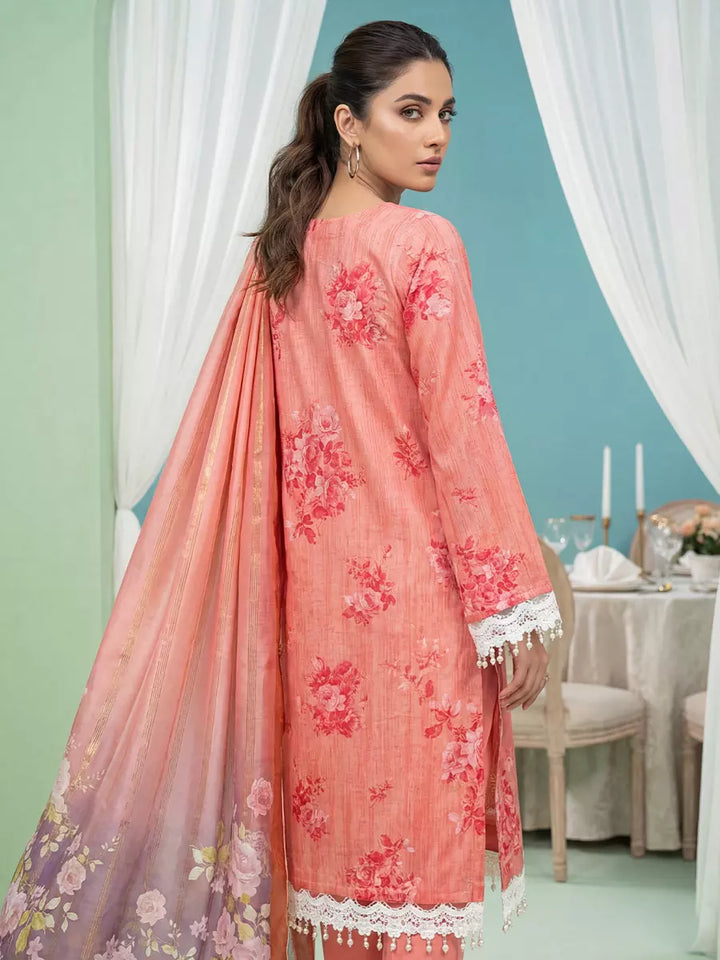 Salitex Women Unstitched Embroidered Lawn 3 Piece Suit SUNS8FS201 - Casual Collection