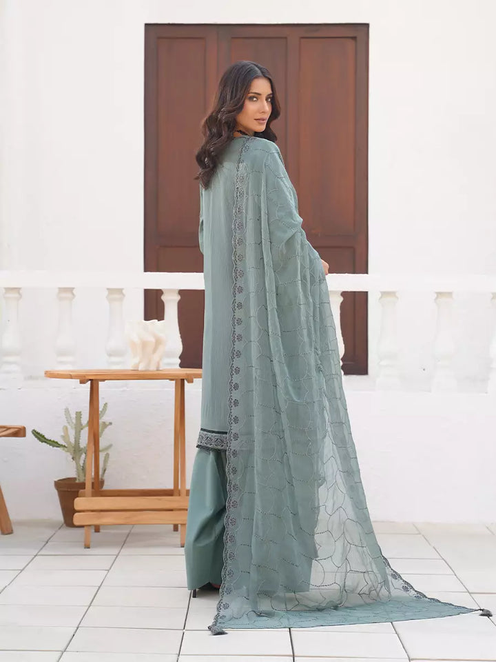 Salitex Unstitched Embroidered Chiffon 3 Piece Suit SUNW7CH112 - Festive Collection