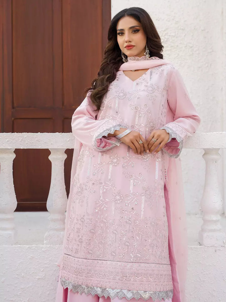 Salitex Unstitched Embroidered Chiffon 3 Piece Suit SUNW7CH103 - Festive Collection