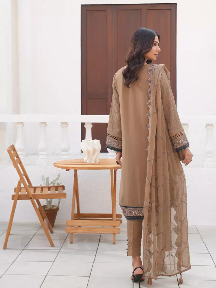 Salitex Unstitched Embroidered Chiffon 3 Piece Suit SUNW7CH099 - Festive Collection