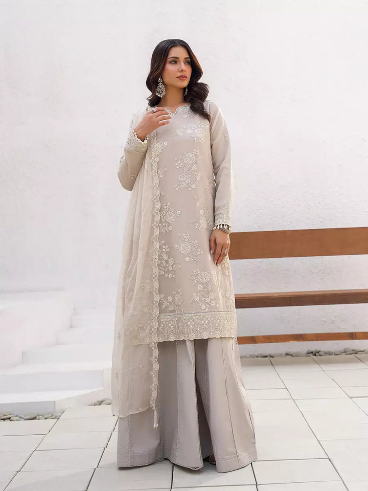 Salitex Unstitched Embroidered Chiffon 3 Piece Suit SUNW7CH105 - Festive Collection