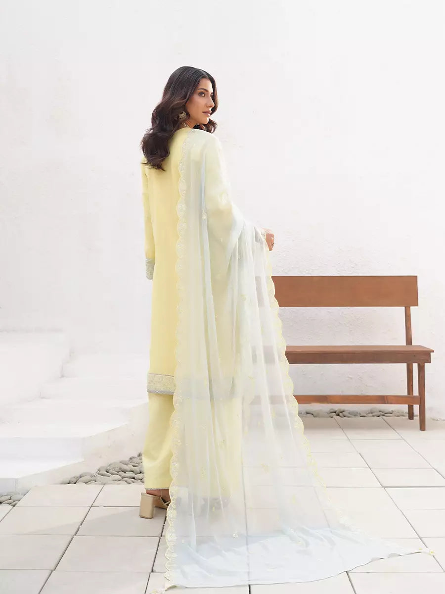 Salitex Unstitched Embroidered Chiffon 3 Piece Suit SUNW7CH097 - Festive Collection