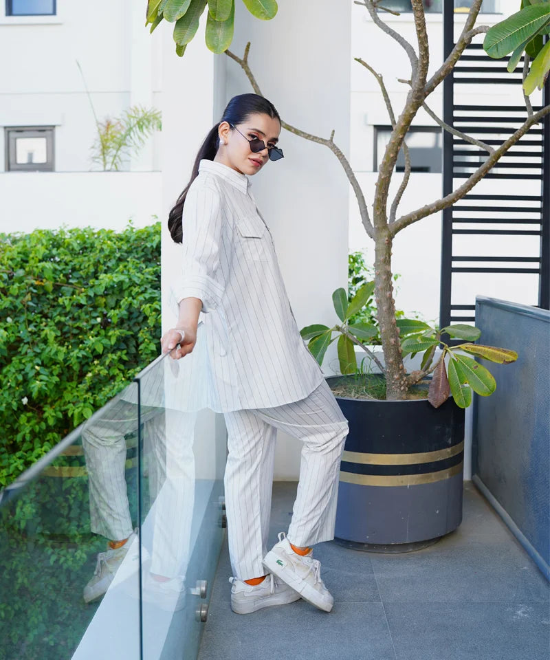 Dhaga Women Pret Printed 2 Piece Soft Crepe Basic Stripe DHLRC02 - Summer Collection