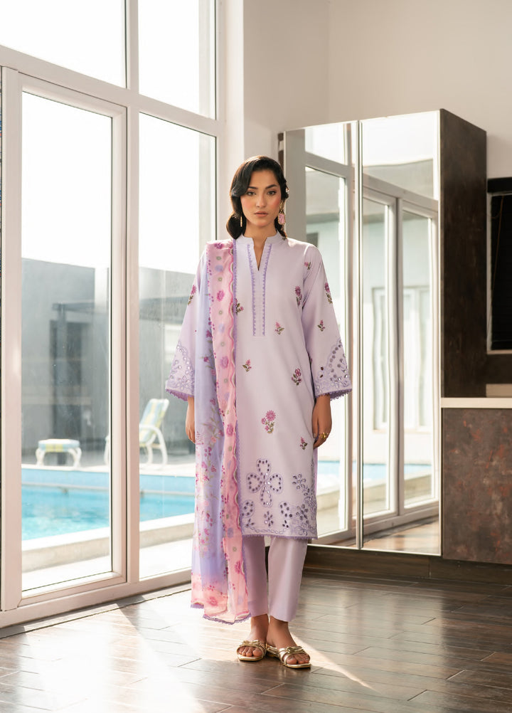 Ekiya by Rashid Textiles Unstitched Embroidered Lawn 3 Piece Suit RT26ULE 3762 - Casual Collection