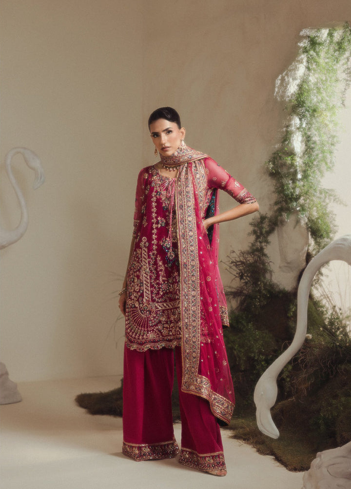 Aik Shaam by AIK Atelier Unstitched Embroidered Organza 3 Piece Suit AIK26UAS C2605 - Wedding Collection