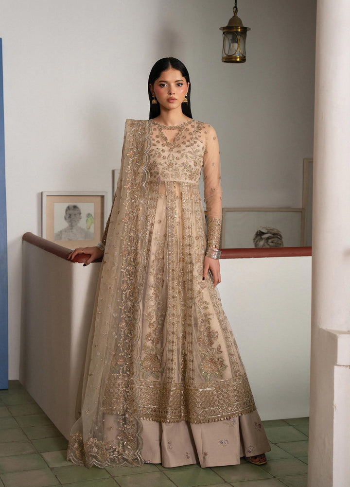 Pehli Nazar by Ayzel Unstitched Embroidered Poly Net 3 Piece Suit AAF26UPN Nafasat AYZ-0166 - Wedding Collection