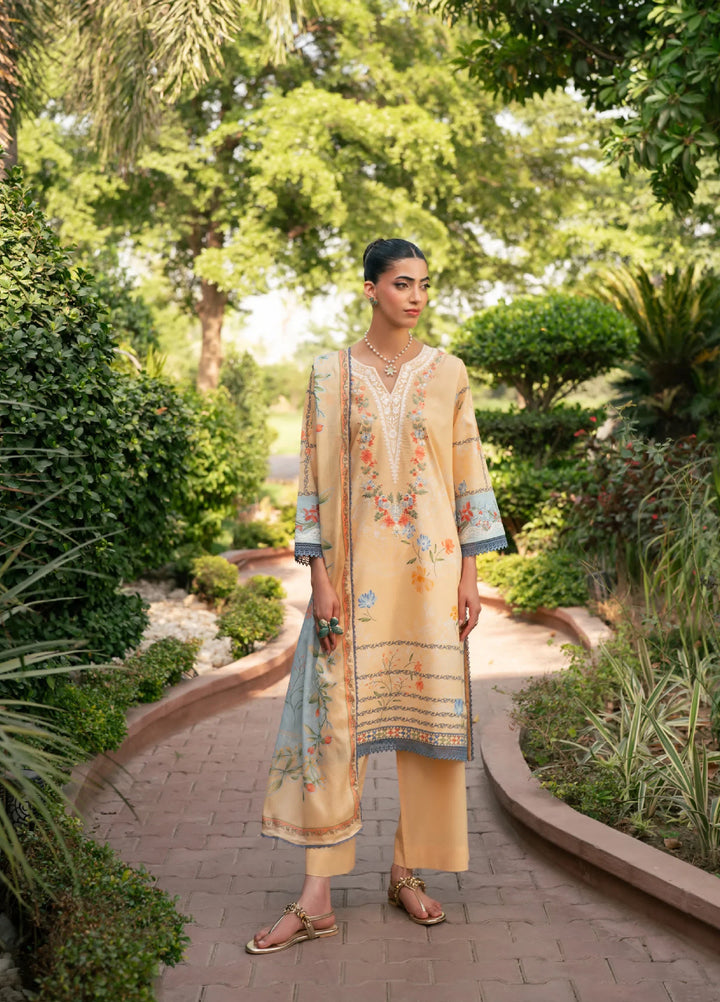 Orissa by Rashid Textiles Unstitched Embroidered Lawn 3 Piece Suit RT26ULO 3757 - Casual Collection