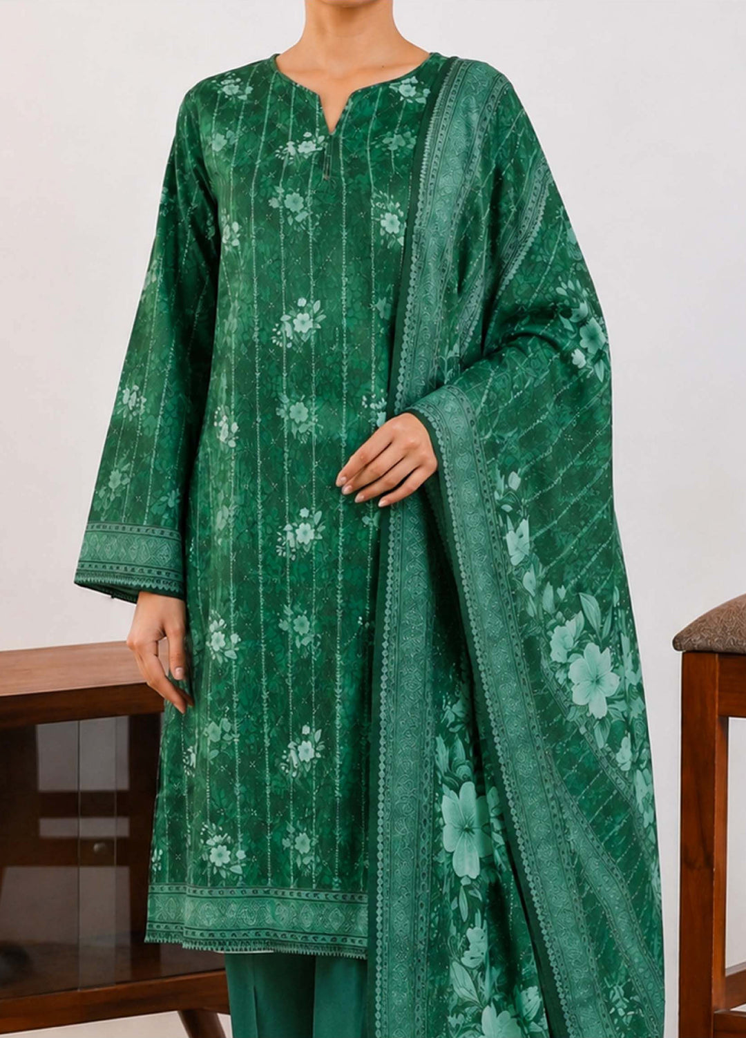 Narmin by Narkin's Unstitched Printed Lawn 3 Piece Suit NN26ULC NUSLW-3410 - Casual Collection