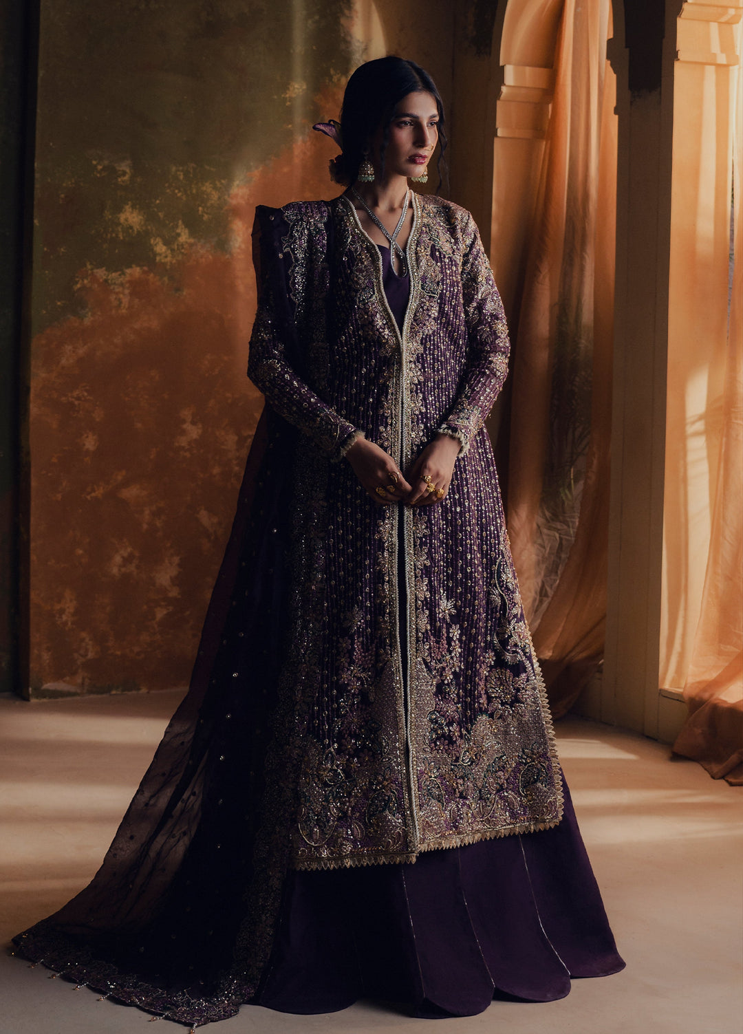 Jahan Ara by Zarposh Unstitched Embroidered Organza 3 Piece Suit ZP26UWJ SHAHZARIN - Wedding Collection