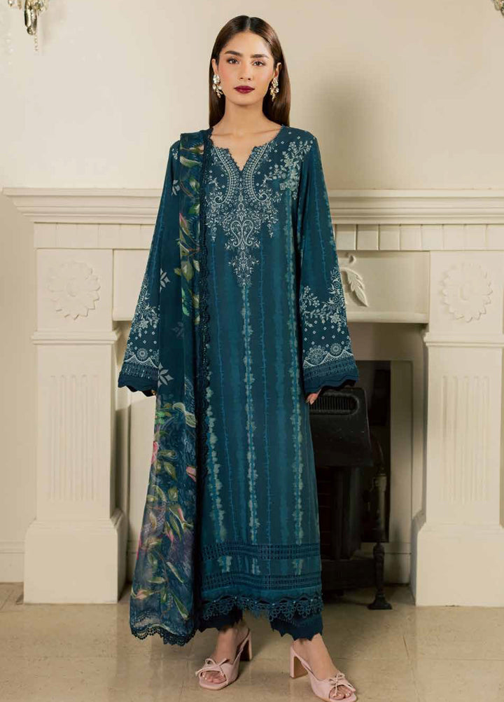Signature Prints by Nureh Unstitched Printed Viscose Slub 3 Piece Suit NU26UVS SP-210 - Winter Collection