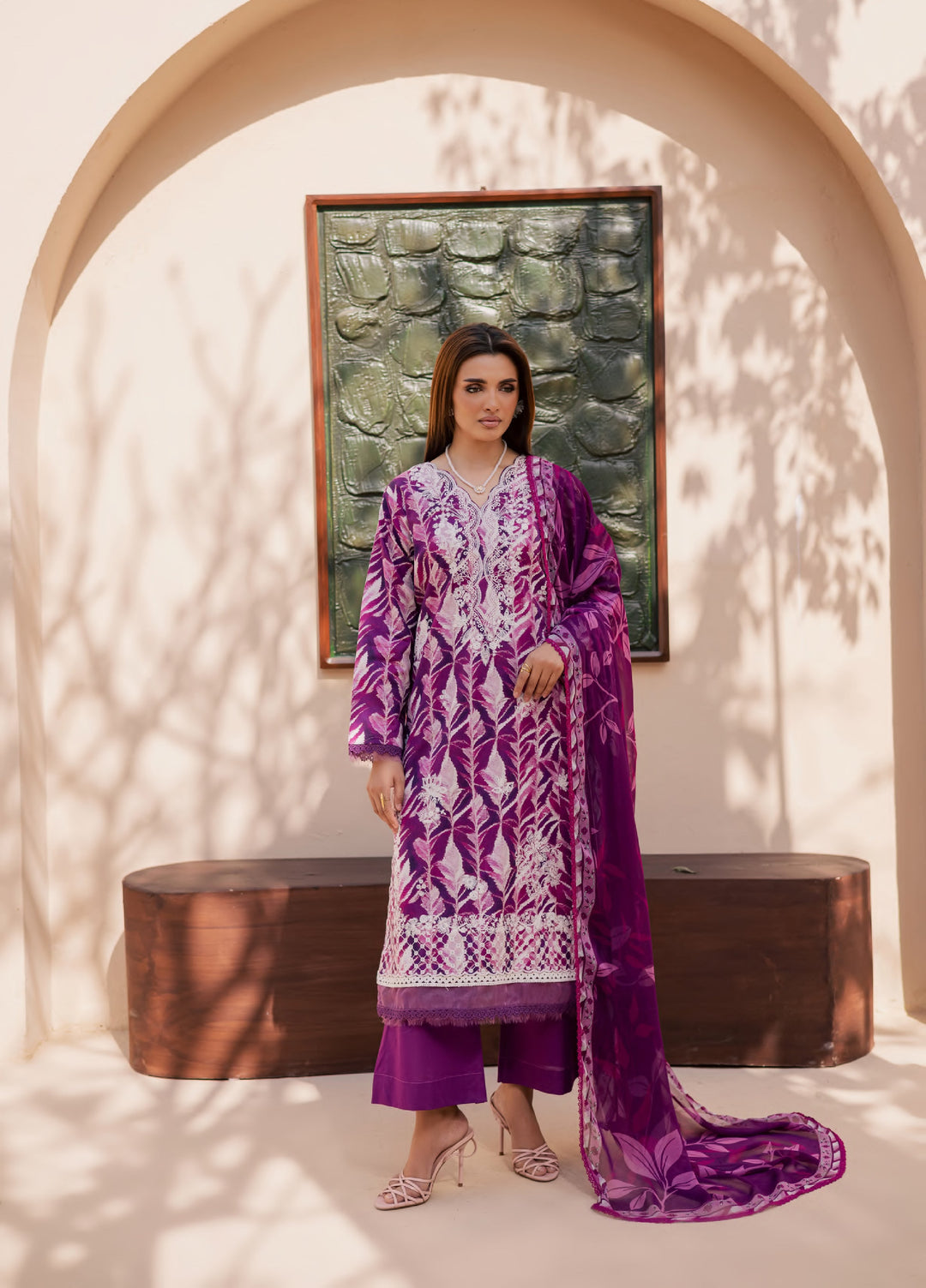 Savoy by Rashid Textiles Unstitched Embroidered Lawn 3 Piece Suit RT26ULS 3736 - Casual Collection