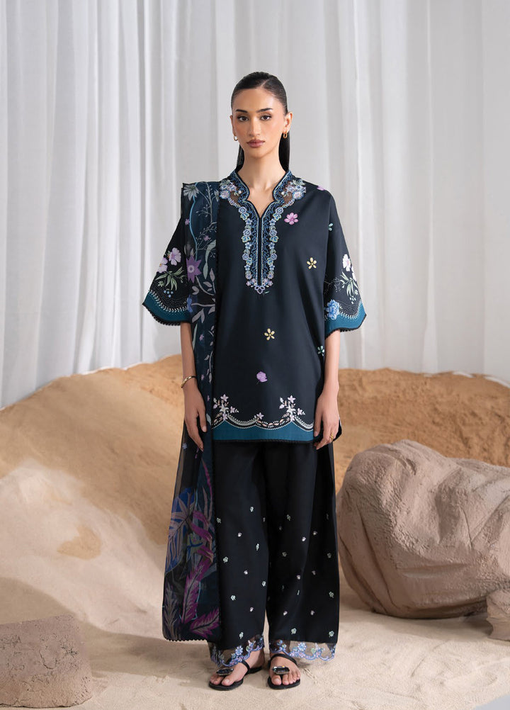 Nysa by Seran Unstitched Embroidered Cambric 3 Piece Suit SN26UNC Zielle D-06 - Winter Collection