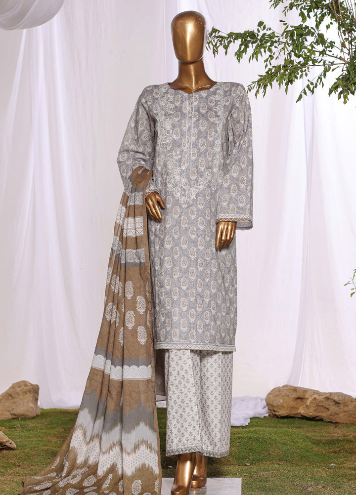 Daily Wear by HZ Textiles RTW Embroidered Lawn 3 Piece Suit HZ26PDW CPE-3P-043 - Casual Collection