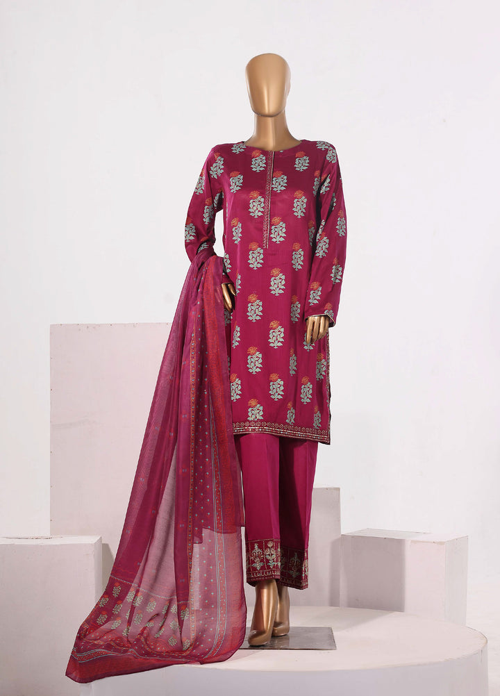 Block and Bloom by HZ Textiles RTW Embroidered Cotton 3 Piece Suit HZ26PCB SBE-007-3P - Casual Collection