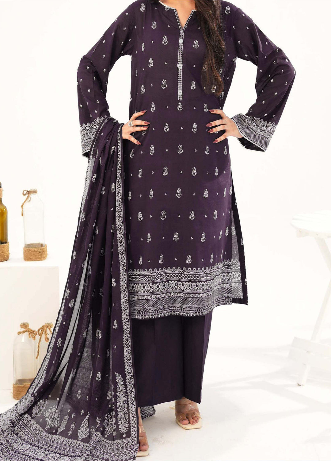 Narmin by Narkin's Unstitched Printed Lawn 3 Piece Suit NN26ULC NUSLW-3134 - Casual Collection