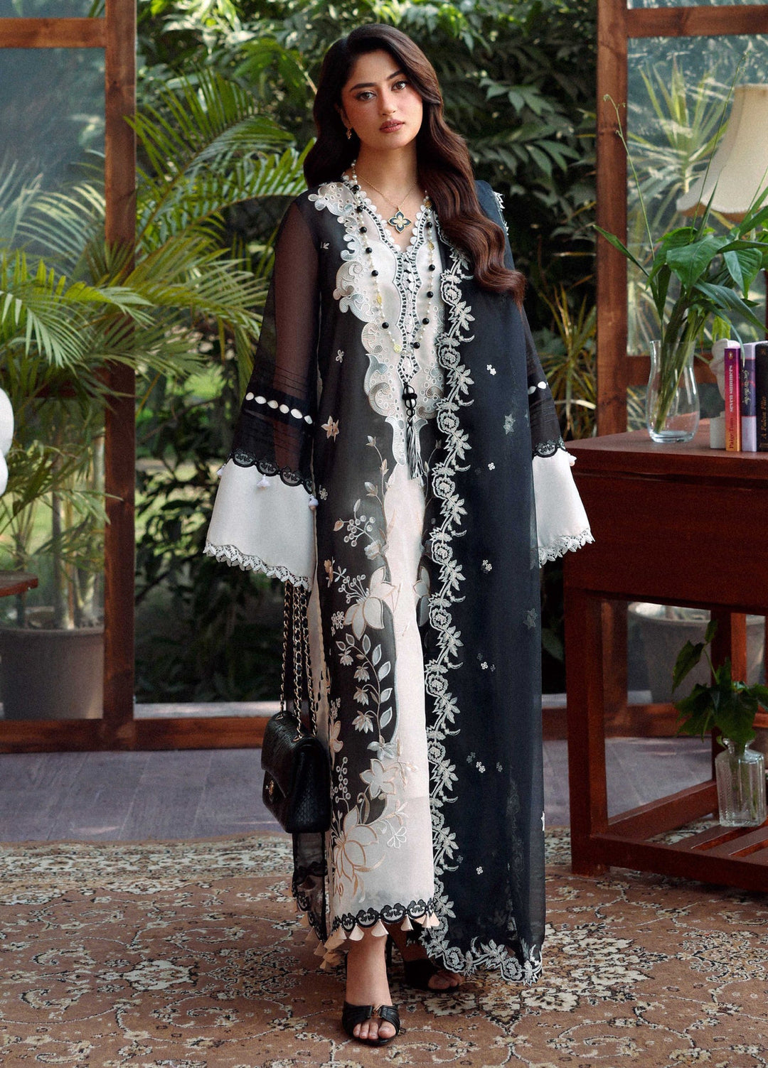 Sable Vogue Unstitched Embroidered Swiss Voile 3 Piece Suit SV26UL SL-05-26 - Summer Collection