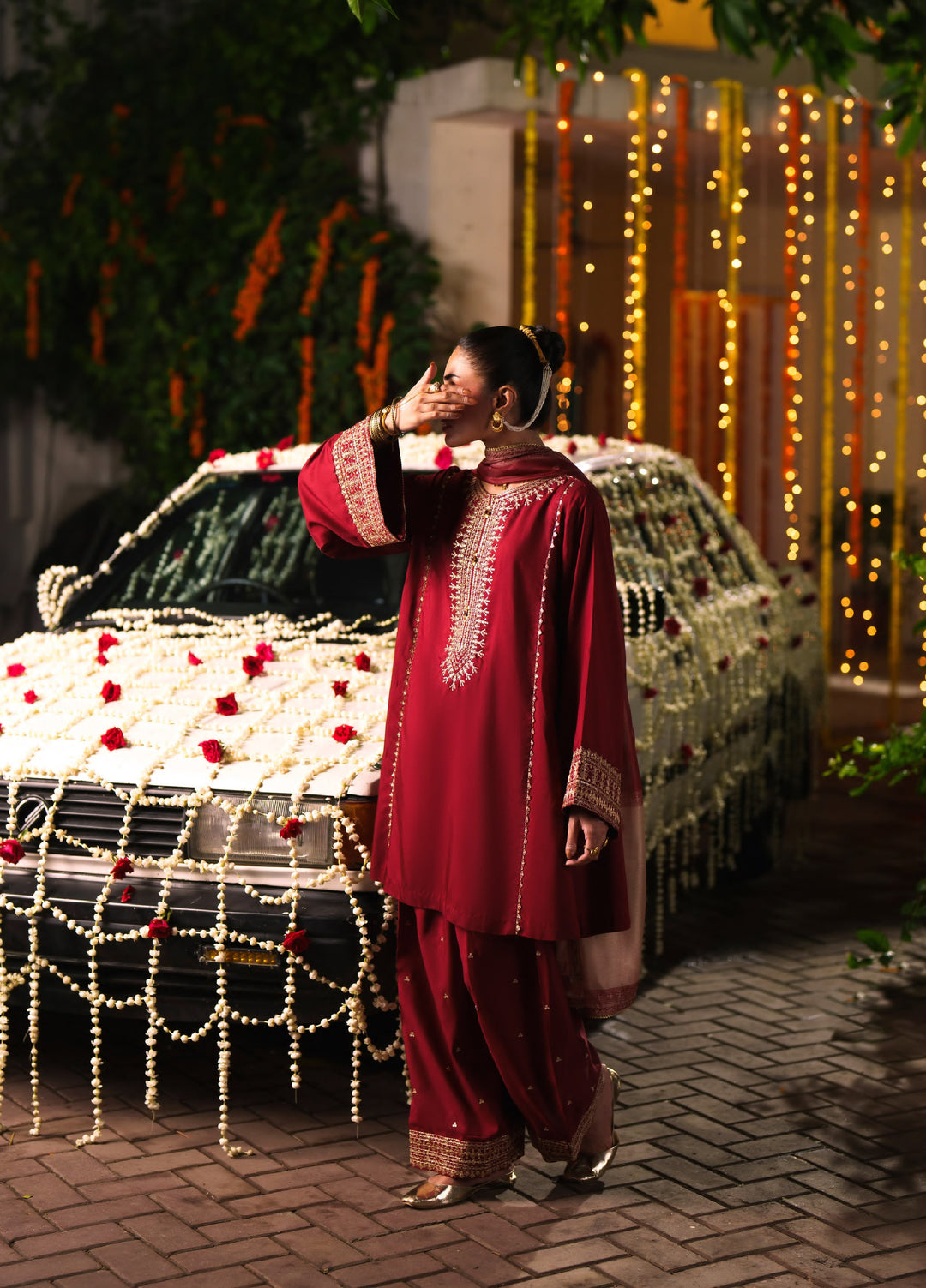 Chand Bali by Casuallite RTW Embroidered Viscose Silk 3 Piece Suit CL26UCR Waqar e Surkh - Wedding Collection