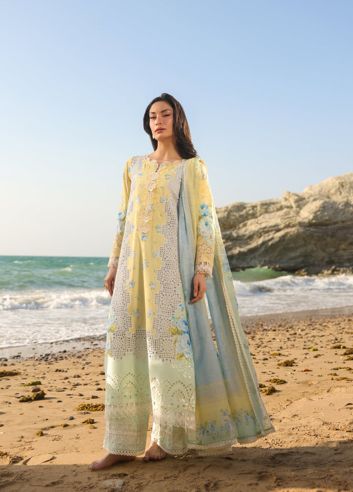 Summer Dream by Manara Unstitched Embroidered Lawn 3 Piece Suit MN26USDL Sundrop-01 - Casual Collection