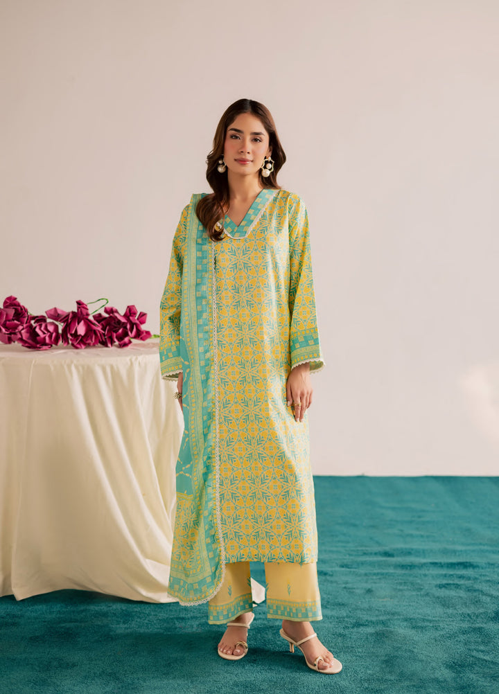 Print Diary by Rashid Textiles Unstitched Printed Lawn 3 Piece Suit RT26UPG 3773 - Casual Collection
