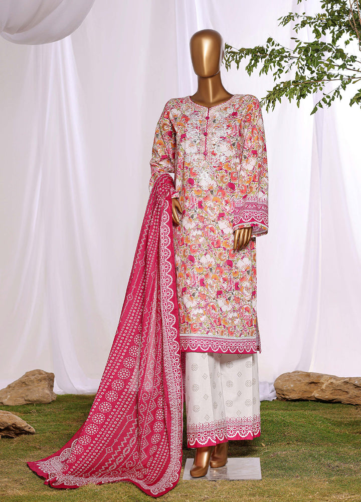 Daily Wear by HZ Textiles RTW Embroidered Lawn 3 Piece Suit HZ26PDW CPE-3P-046 - Casual Collection