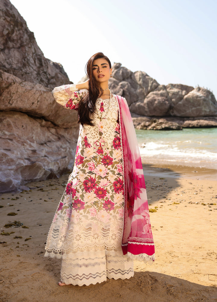 Summer Dream by Manara Unstitched Embroidered Lawn 3 Piece Suit MN26USDL Wind Flower-05 - Casual Collection