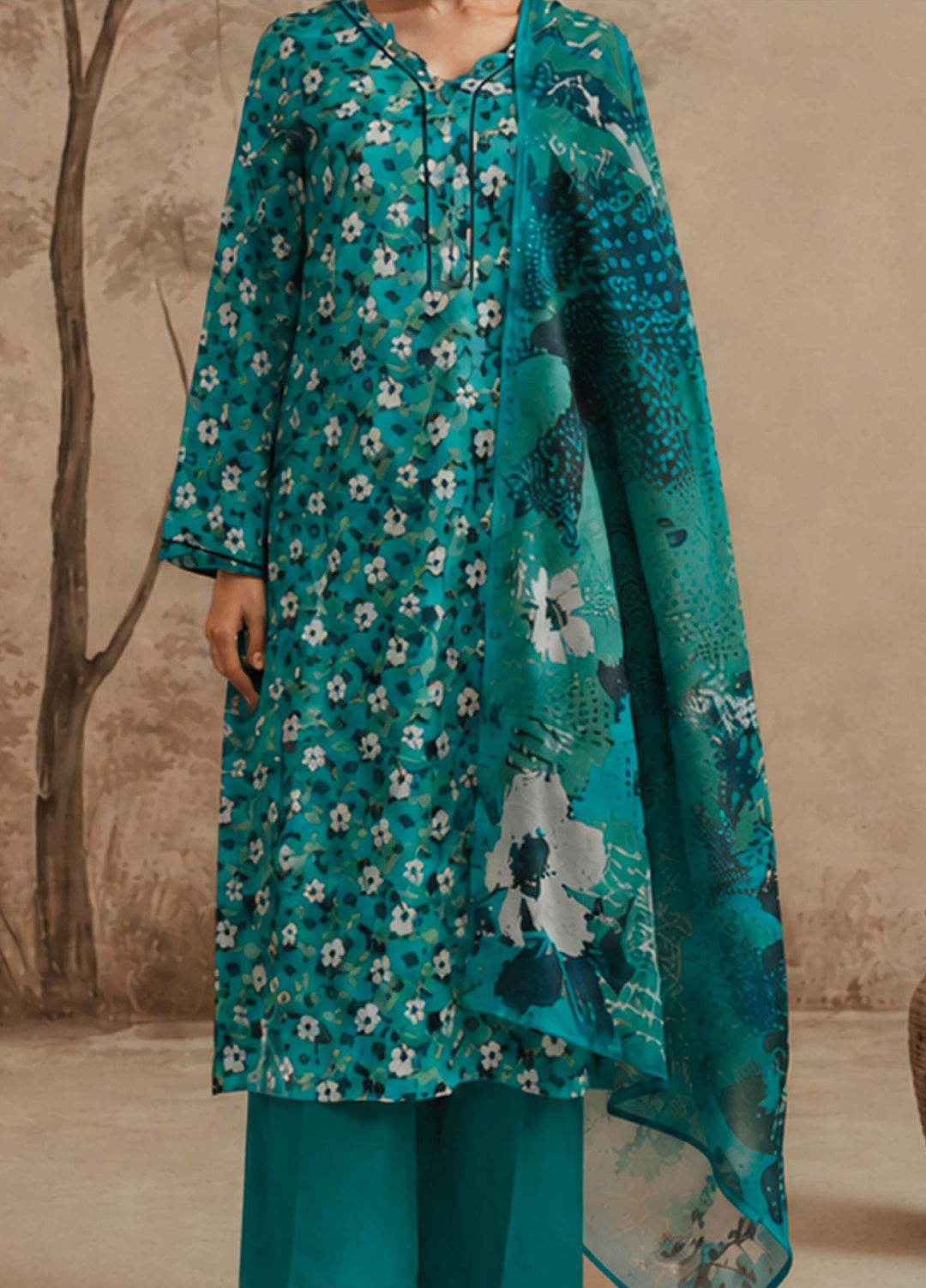 Narmin by Narkin's Unstitched Printed Lawn 3 Piece Suit NN26ULC NUSLW-3409 - Casual Collection