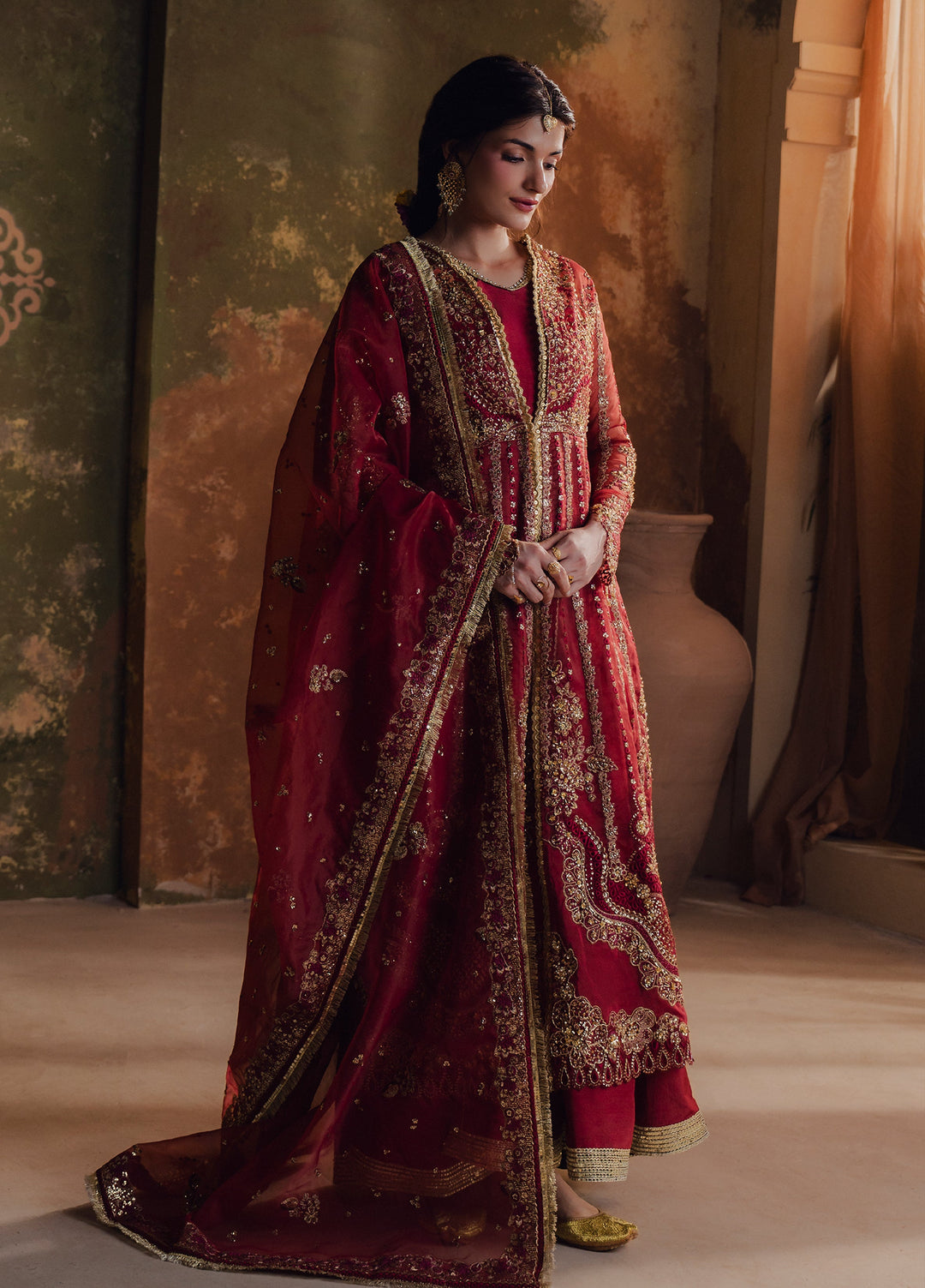 Jahan Ara by Zarposh Unstitched Embroidered Organza 3 Piece Suit ZP26UWJ MEHRUNISA - Wedding Collection