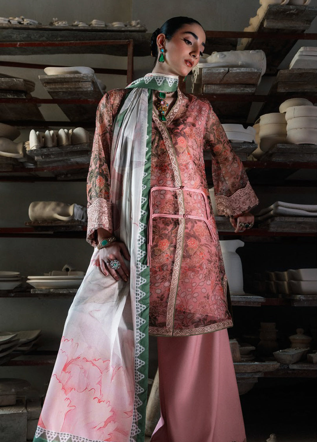 Lady Aik by AIK Atelier Unstitched Embroidered Organza 3 Piece Suit AIK26ULA 09 - Festive Collection