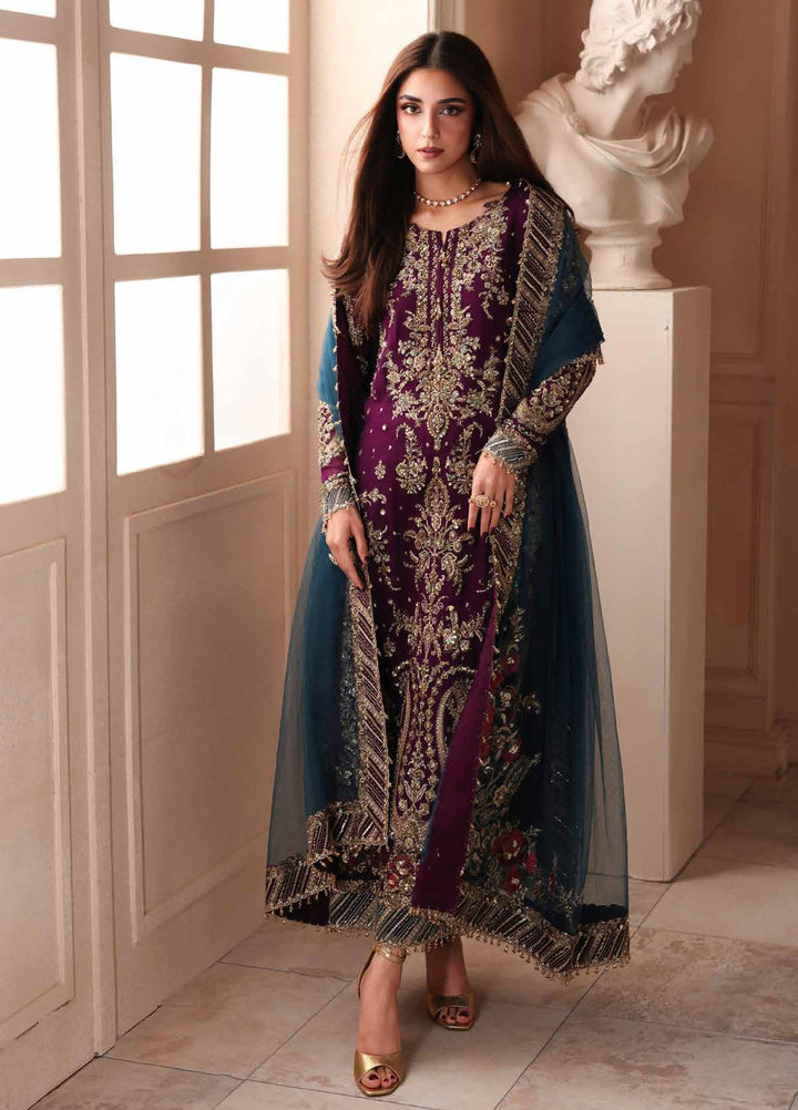 Dastan E Jashan by Charizma Unstitched Embroidered Chiffon 3 Piece Suit CHR26UDJ DJW6-01 - Wedding Collection
