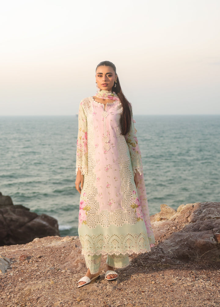 Summer Dream by Manara Unstitched Embroidered Lawn 3 Piece Suit MN26USDL Coral Mist-02 - Casual Collection