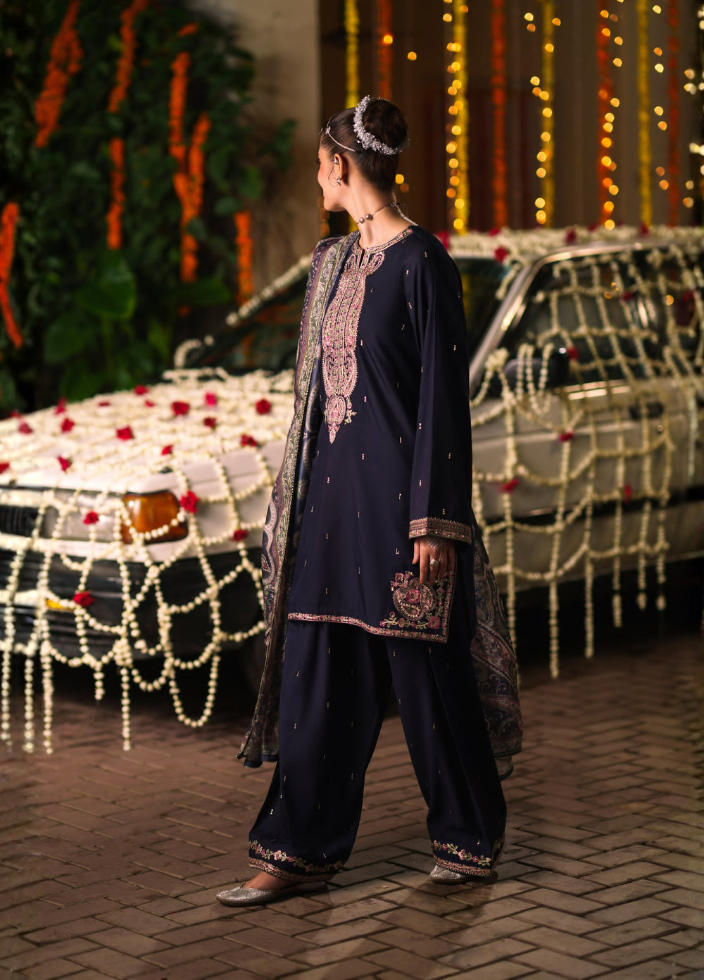 Chand Bali by Casual Lite RTW Embroidered Viscose Silk 3 Piece Suit CL26UCR Husn e Mah - Wedding Collection