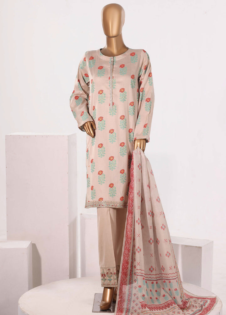 Block and Bloom by HZ Textiles RTW Embroidered Cotton 3 Piece Suit HZ26PCB SBE-006-3P - Casual Collection