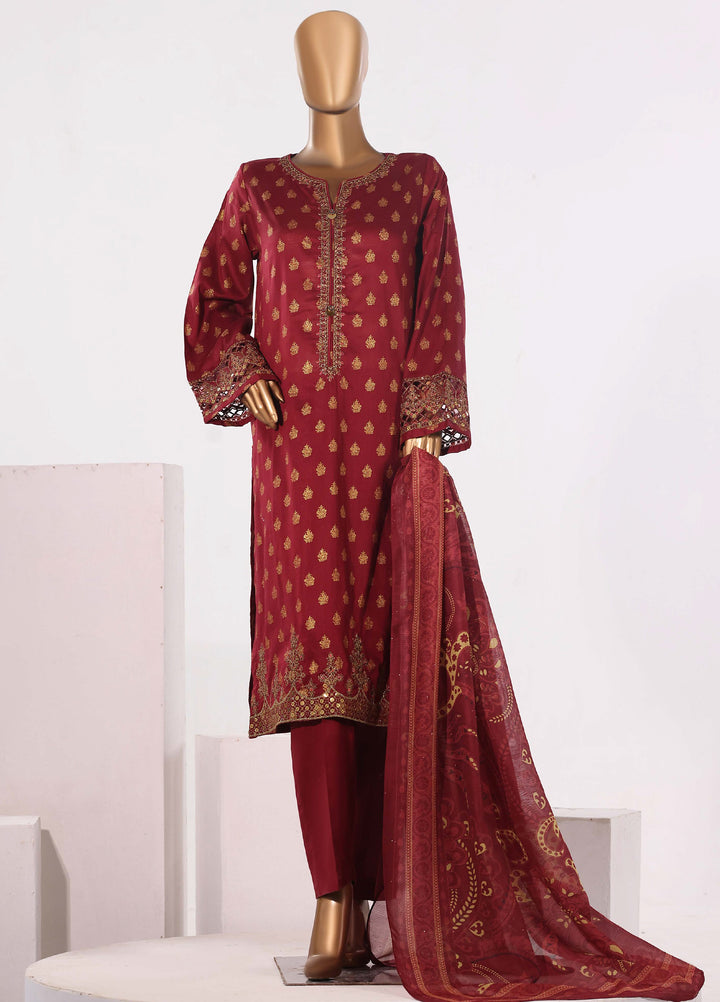 Block and Bloom by HZ Textiles RTW Embroidered Cotton 3 Piece Suit HZ26PCB SBE-004-3P - Casual Collection