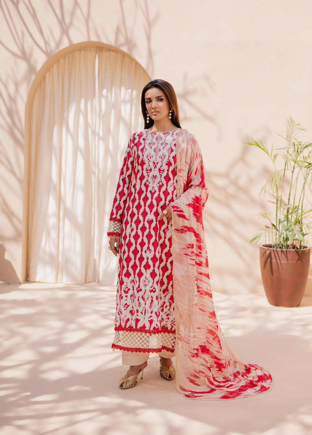 Savoy by Rashid Textiles Unstitched Embroidered Lawn 3 Piece Suit RT26ULS 3735 - Casual Collection
