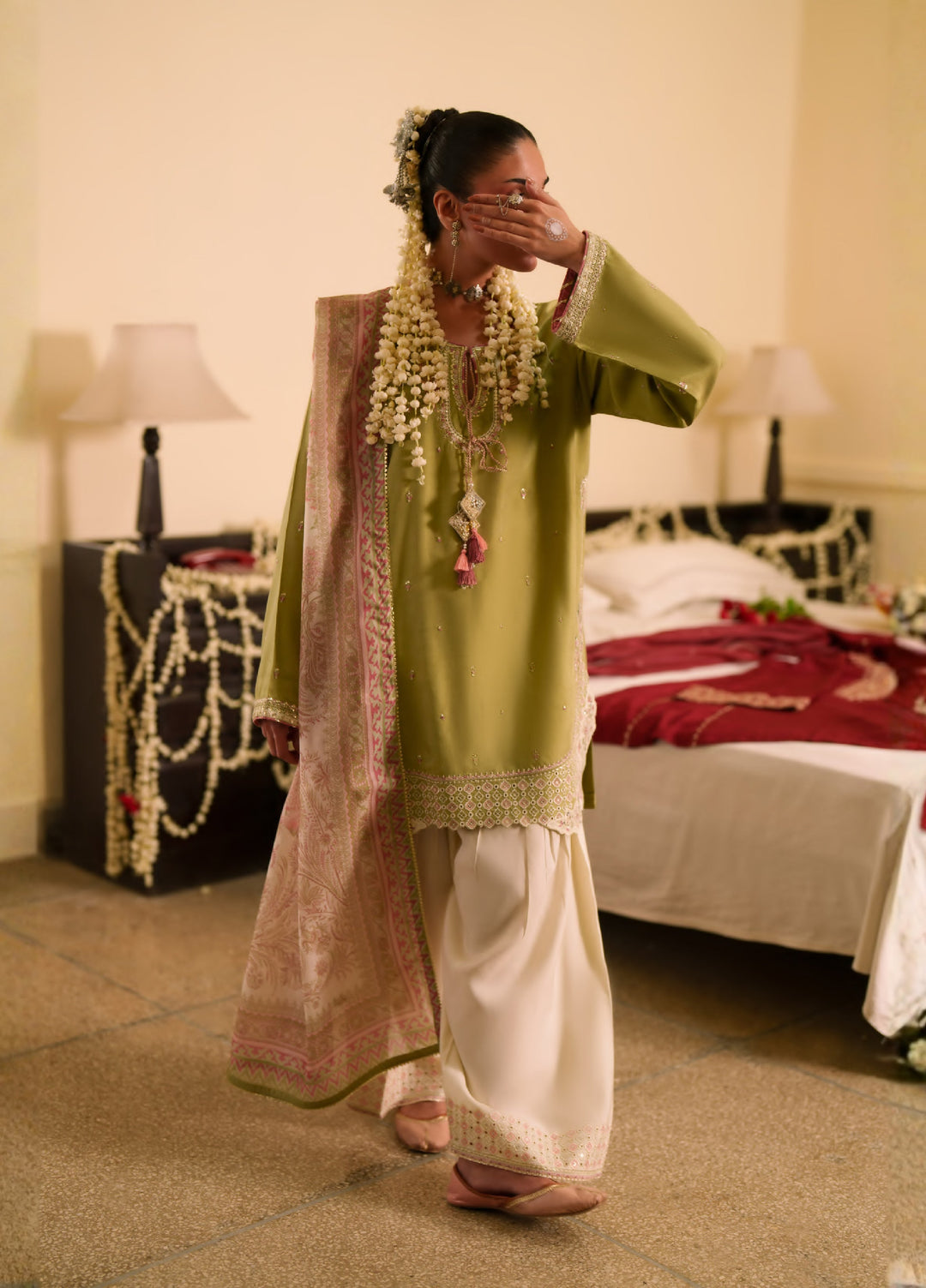 Chand Bali by Casual Lite RTW Embroidered Viscose Silk 3 Piece Suit CL26UCR Husn e Bahran - Wedding Collection