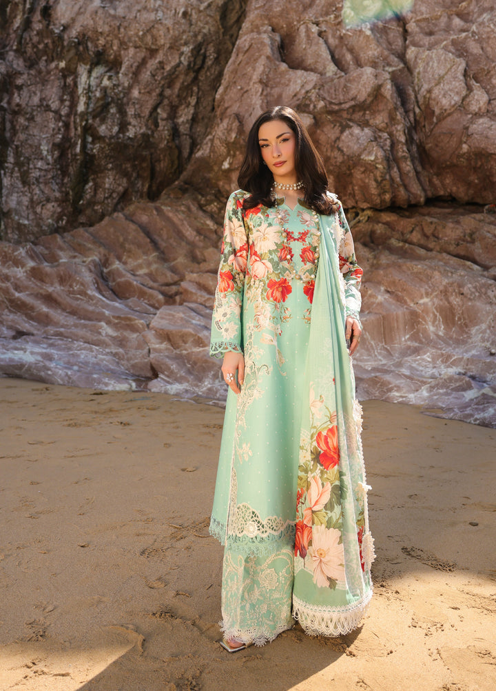 Summer Dream by Manara Unstitched Embroidered Lawn 3 Piece Suit MN26USDL Marina-11 - Casual Collection