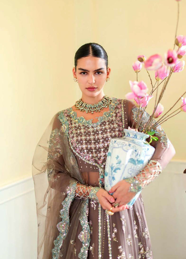 Whispers of Grace by Roheenaz Unstitched Embroidered Chiffon 3 Piece Suit RN26UWG Maeve RUNCH260203 - Wedding Collection
