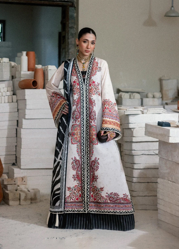 Lady Aik by AIK Atelier Unstitched Printed Crepe 3 Piece Suit AIK26ULA 04 - Festive Collection