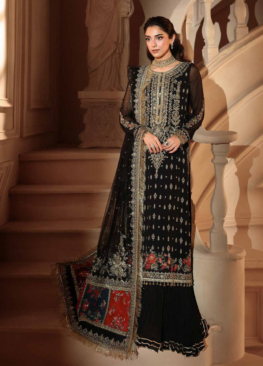Dastan E Jashan by Charizma Unstitched Embroidered Chiffon 3 Piece Suit CHR26UDJ DJW6-04 - Festive Collection